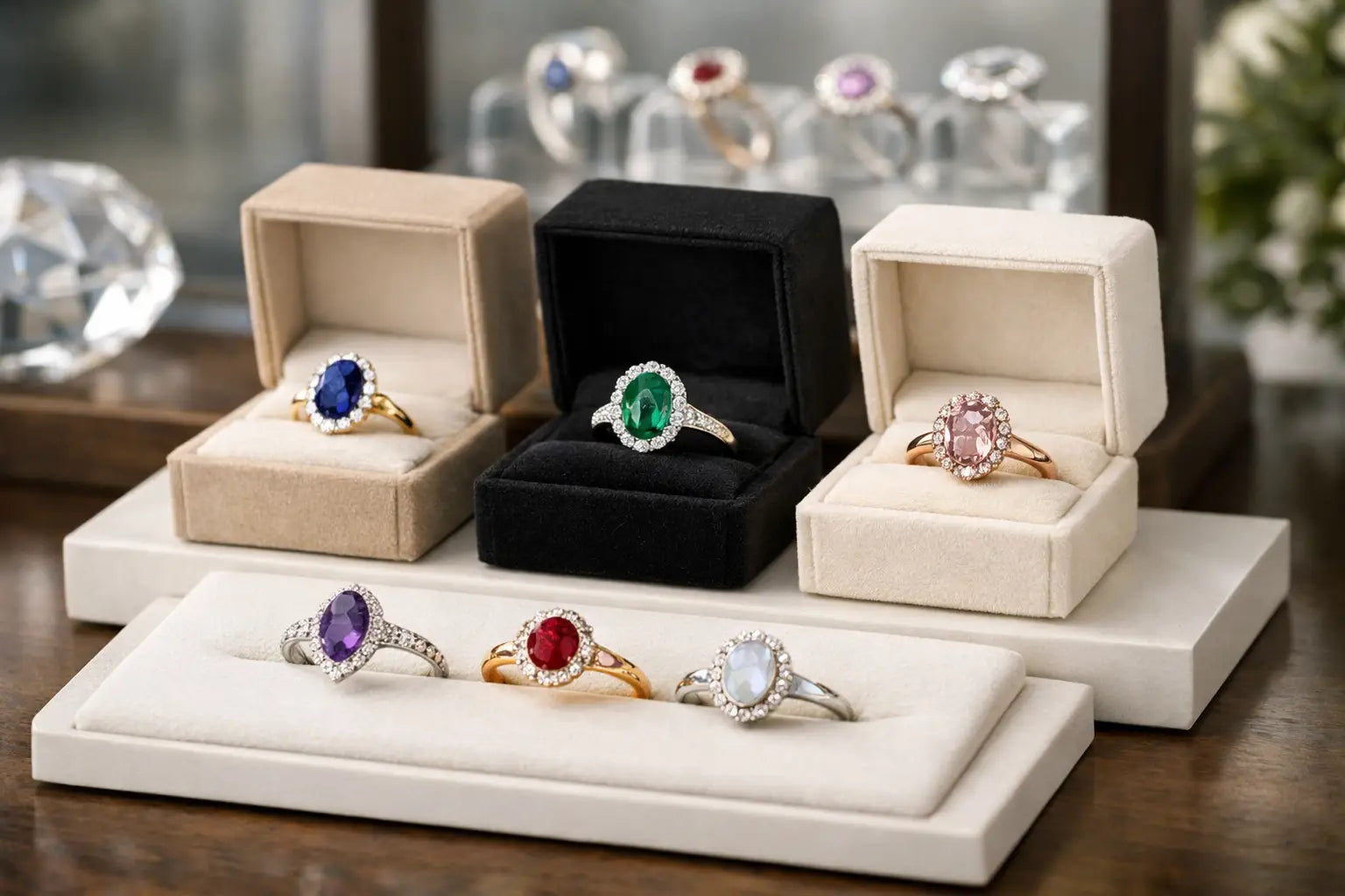 How to Display Gemstone Rings That Sell