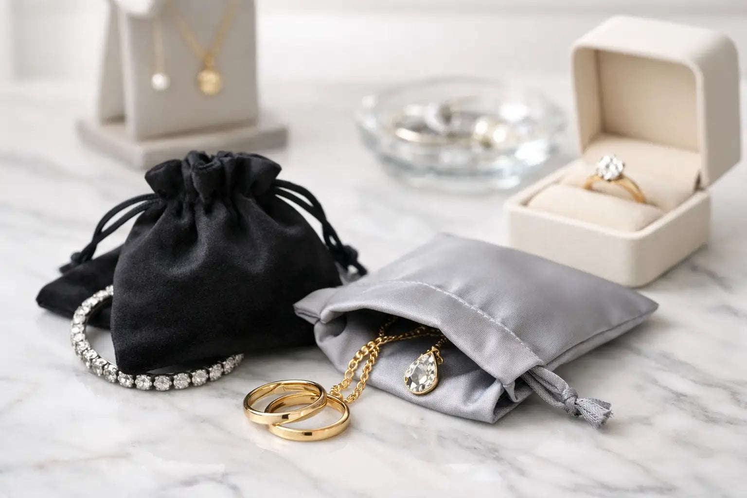 Anti Tarnish Jewelry Pouches for Better Sales