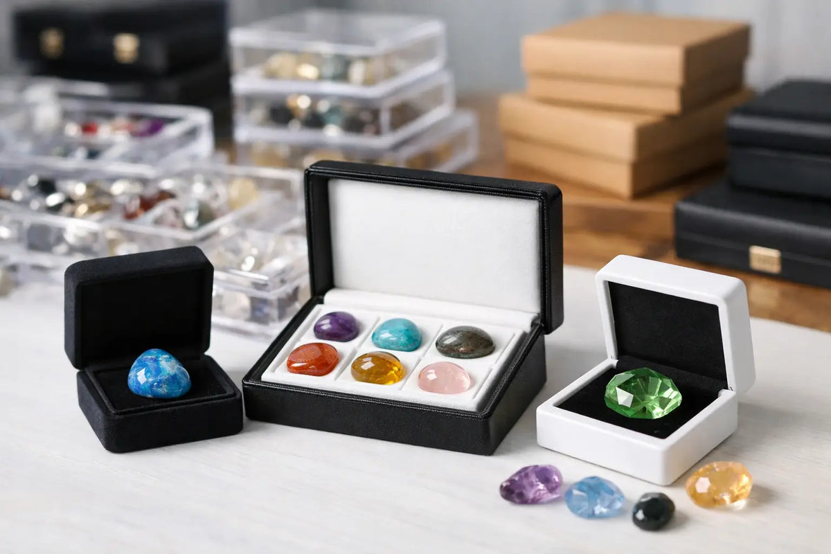 How to Buy Gemstone Display Boxes Wholesale — Jewelry Packaging Mall