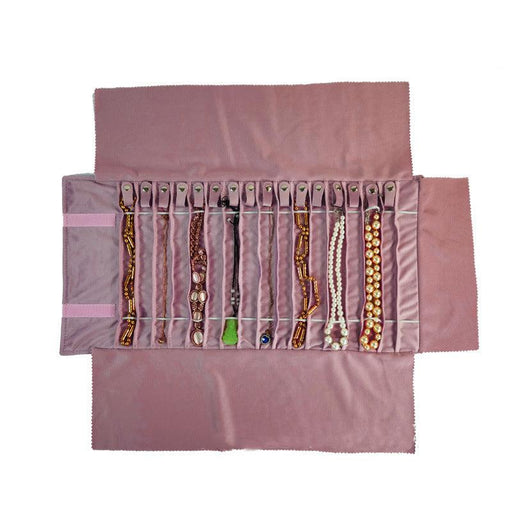 Pink Necklace Jewelry Roll - Jewelry Packaging Mall