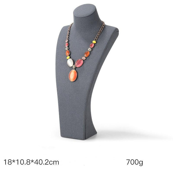 Ultra-Fiber Neck Mannequin Necklace Busts - Jewelry Packaging Mall