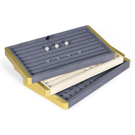 Dual-Metal Bare Gemstone Diamond Tray-JPM0107 - Jewelry Packaging Mall