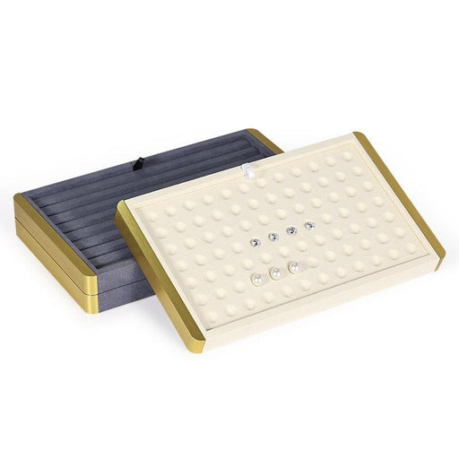 Dual-Metal Bare Gemstone Diamond Tray-JPM0107 - Jewelry Packaging Mall