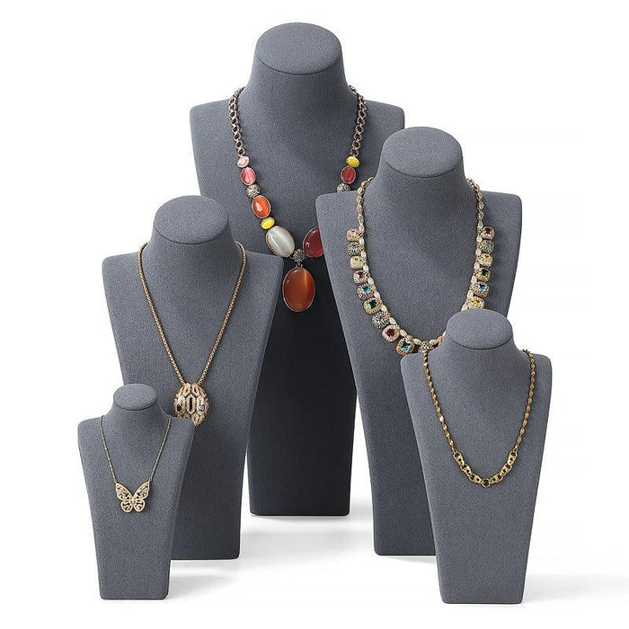 Ultra-Fiber Neck Mannequin Necklace Busts - Jewelry Packaging Mall