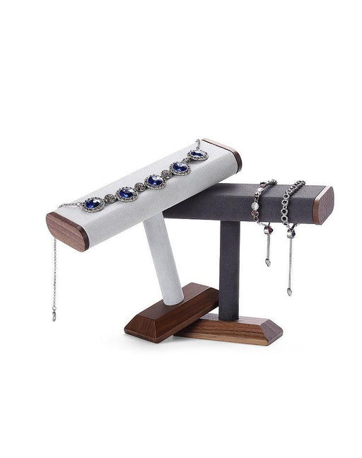 Stylish Black Walnut Bracelet Stand - Jewelry Packaging Mall