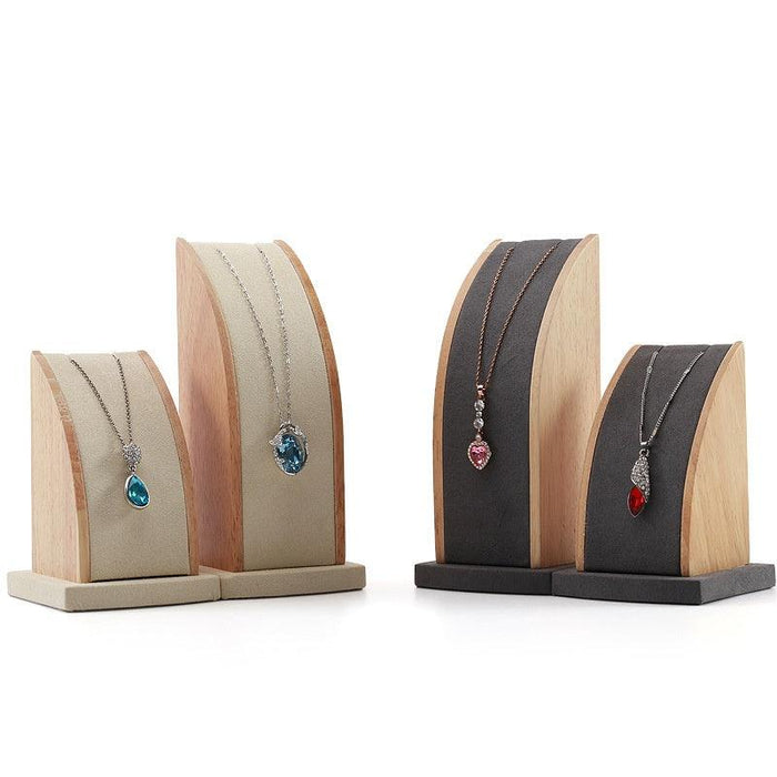 Curved Necklace Display Stand(Two-piece set) - Jewelry Packaging Mall