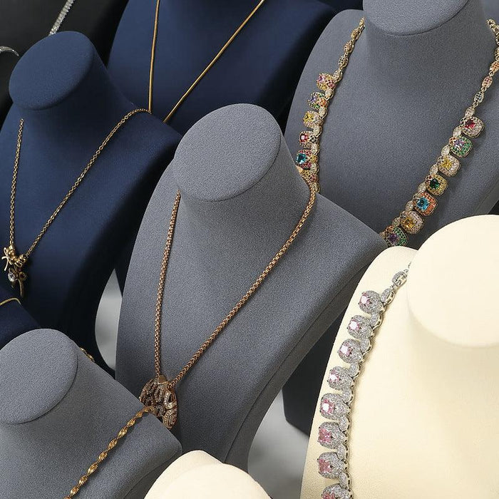 Ultra-Fiber Neck Mannequin Necklace Busts - Jewelry Packaging Mall