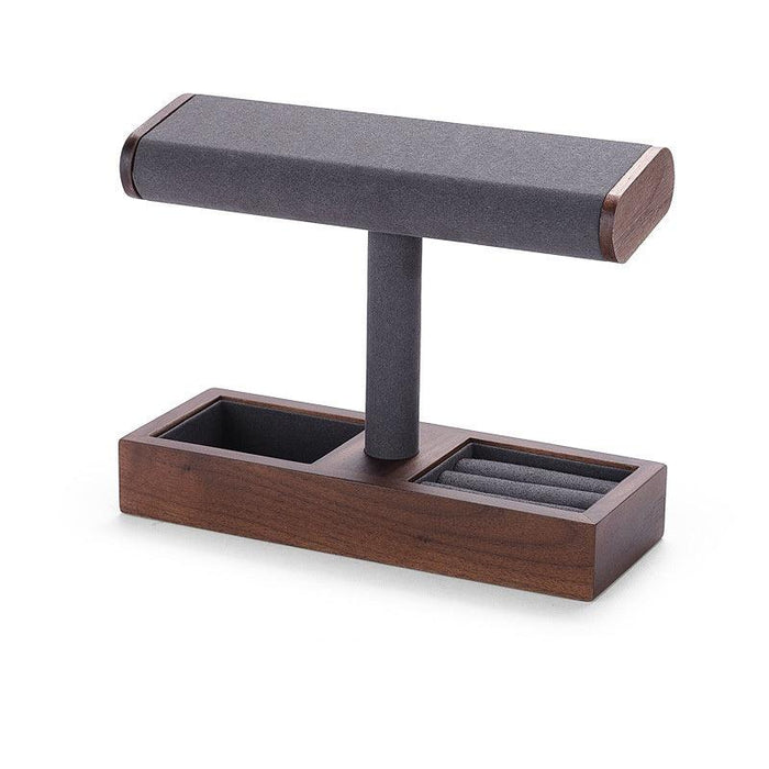 Stylish Black Walnut Bracelet Stand - Jewelry Packaging Mall