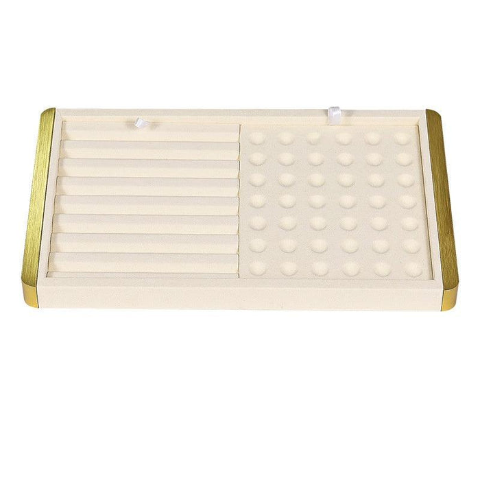 Dual-Metal Bare Gemstone Diamond Tray-JPM0107 - Jewelry Packaging Mall