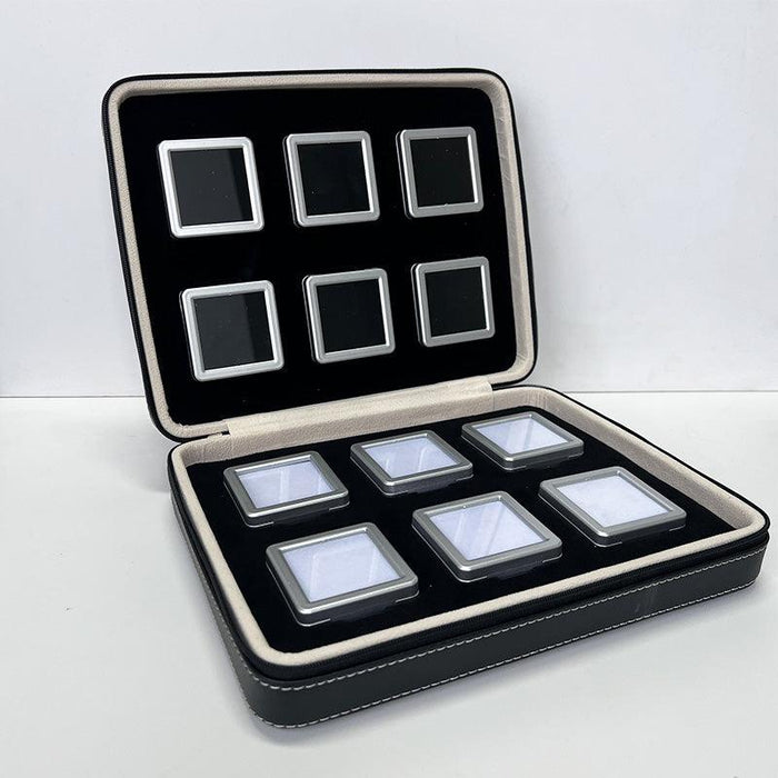 Square Gemstone Jewelry Zipper Case-JPM0137 - Jewelry Packaging Mall