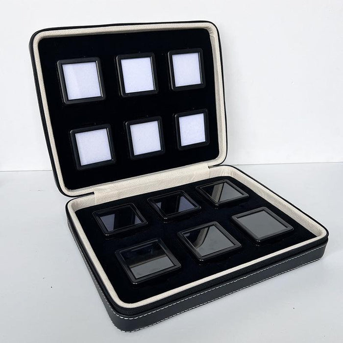 Square Gemstone Jewelry Zipper Case-JPM0137 - Jewelry Packaging Mall