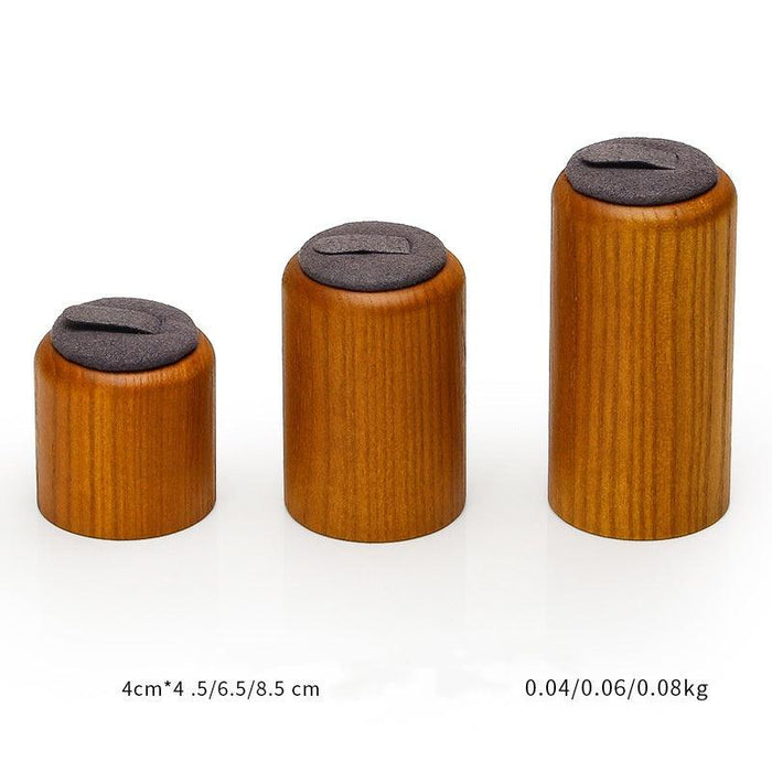 Contemporary Gray Wooden Display Collection - Jewelry Packaging Mall