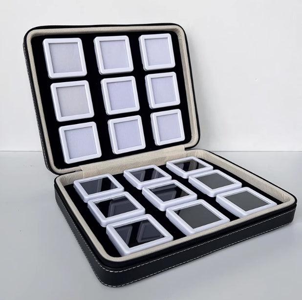 Square Gemstone Jewelry Zipper Case-JPM0137 - Jewelry Packaging Mall