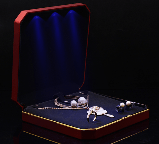 Octagonal Set Collection - LED Box - Jewelry Packaging Mall