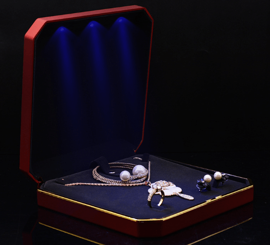 Octagonal Set Collection - LED Box - Jewelry Packaging Mall