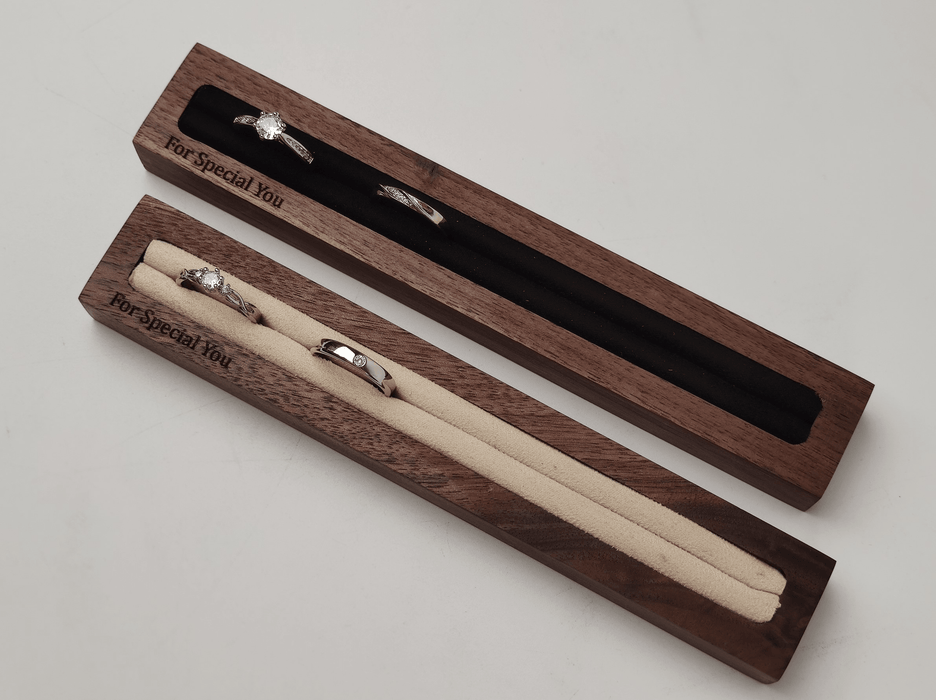 Long Wooden Ring Tray-JPM0075 - Jewelry Packaging Mall