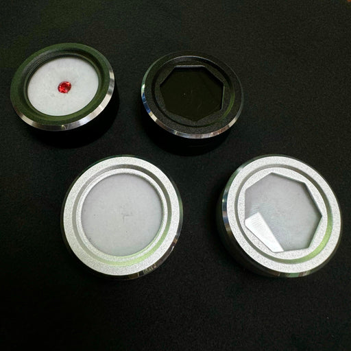 Round Metalic Gem Box-JPM0162 - Jewelry Packaging Mall