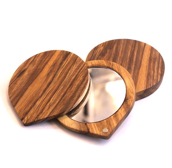Wooden Magnetic Slide Mirror - Jewelry Packaging Mall
