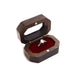 Walnut hexagon-shaped Jewelry Ring Box - Jewelry Packaging Mall