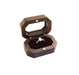 Walnut hexagon-shaped Jewelry Ring Box - Jewelry Packaging Mall