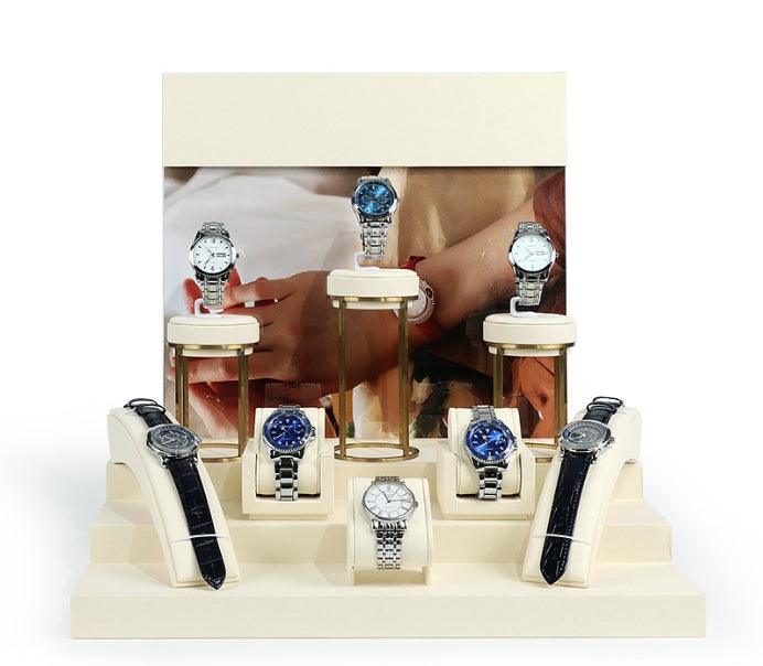 Beige Metal Watch Display Collection-JPM0062 - Jewelry Packaging Mall