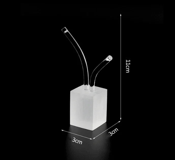 Crystal Clarity Acrylic Earring Stand（2 pcs per pack） - Jewelry Packaging Mall