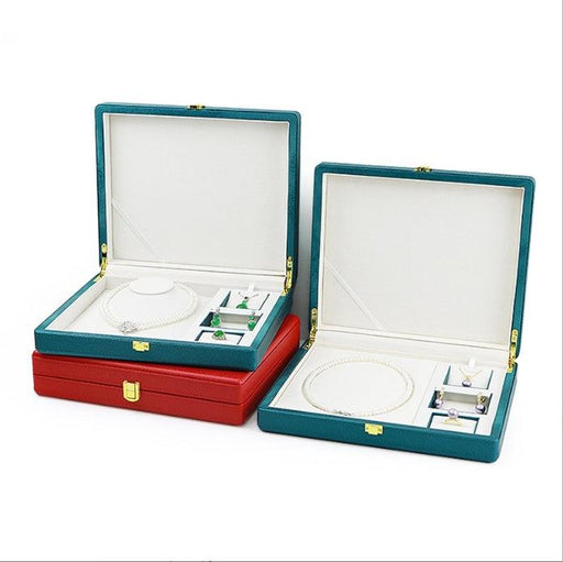 High-Grade Mother's Day PU Leather Pearl Set Box - Jewelry Packaging Mall