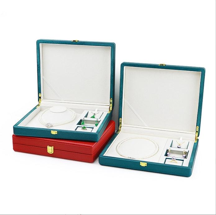 High-Grade Mother's Day PU Leather Pearl Set Box - Jewelry Packaging Mall