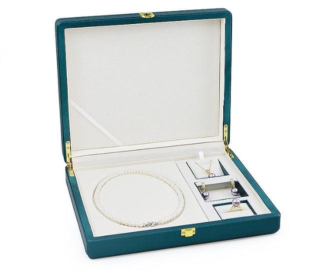 High-Grade Mother's Day PU Leather Pearl Set Box - Jewelry Packaging Mall