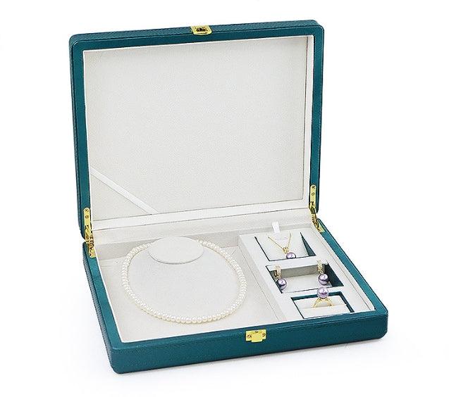 High-Grade Mother's Day PU Leather Pearl Set Box - Jewelry Packaging Mall