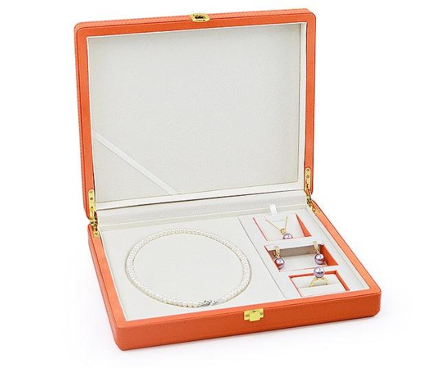High-Grade Mother's Day PU Leather Pearl Set Box - Jewelry Packaging Mall