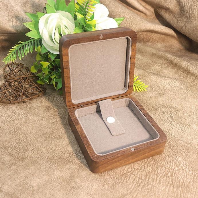 Sustainably Sourced Walnut Bracelet Box-JPM0247 - Jewelry Packaging Mall