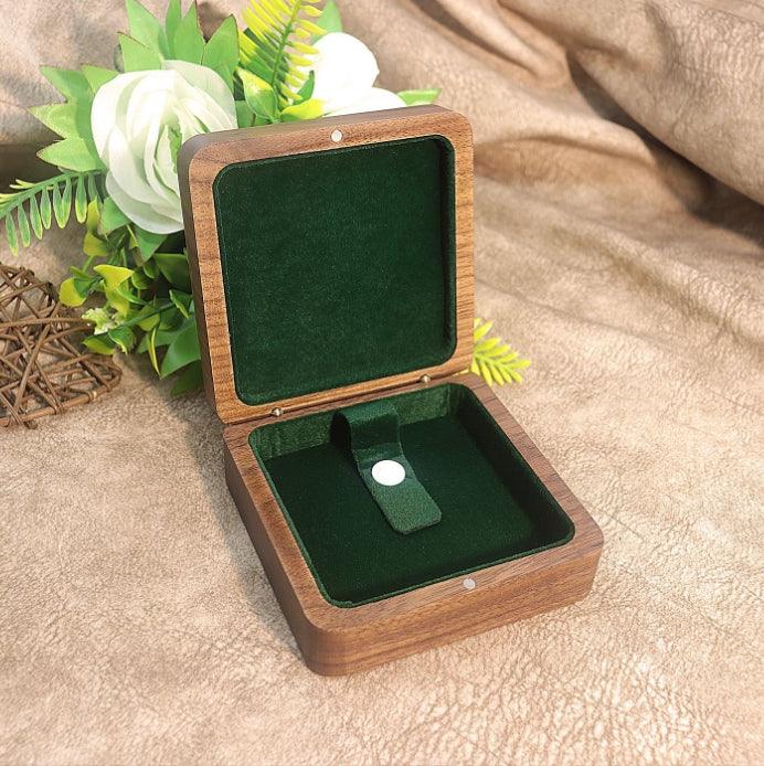 Sustainably Sourced Walnut Bracelet Box-JPM0247 - Jewelry Packaging Mall