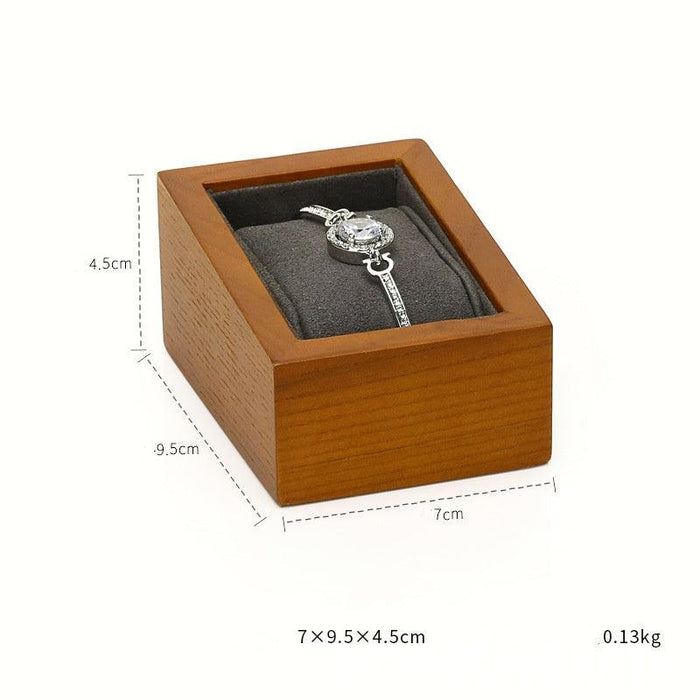 Contemporary Gray Wooden Display Collection - Jewelry Packaging Mall