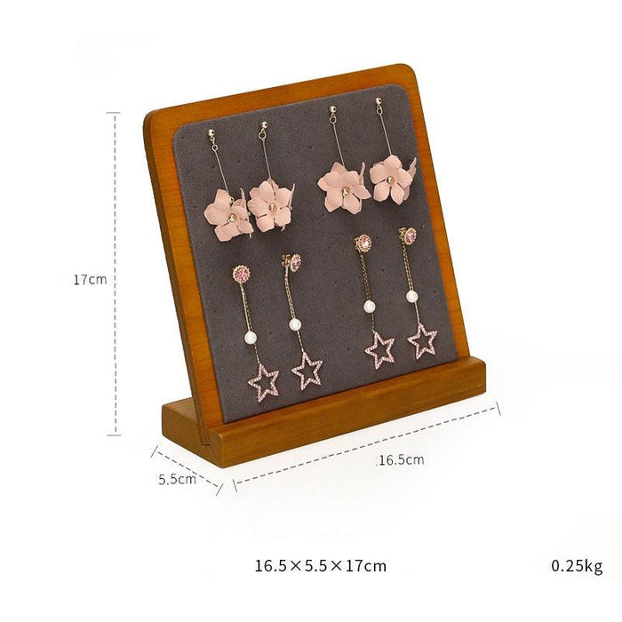 Contemporary Gray Wooden Display Collection - Jewelry Packaging Mall