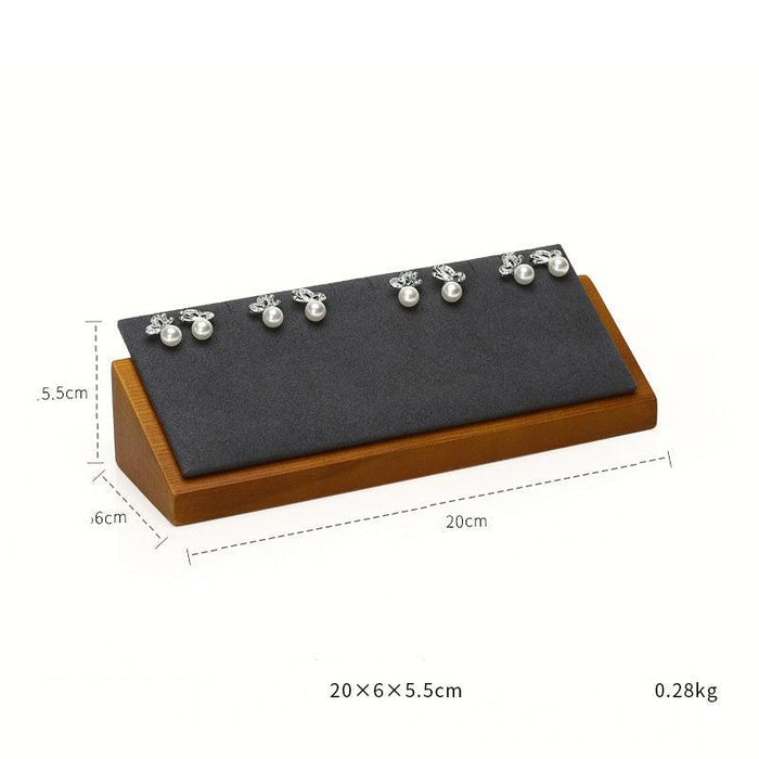 Contemporary Gray Wooden Display Collection - Jewelry Packaging Mall