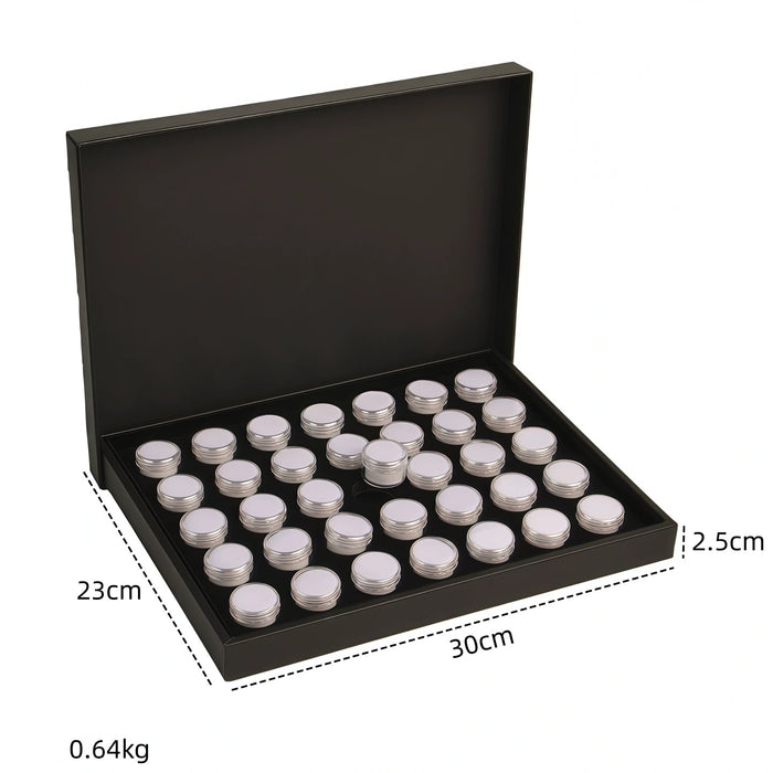 Clear Round Gemstone Showcase Tray-JPM0301