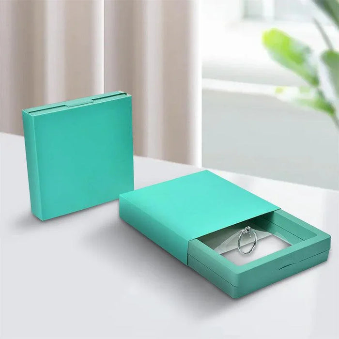 Paper Sleeve Transparent Film Box (50 pcs per pack) - Jewelry Packaging Mall