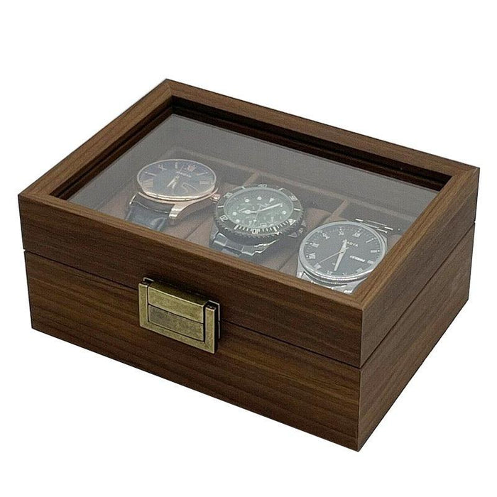 Three-Horologe Vault Watch Box-JPM0203 - Jewelry Packaging Mall