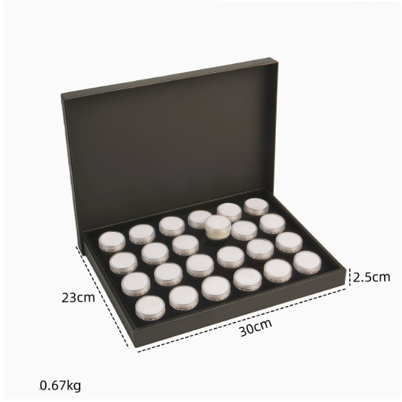 Clear Round Gemstone Showcase Tray-JPM0301