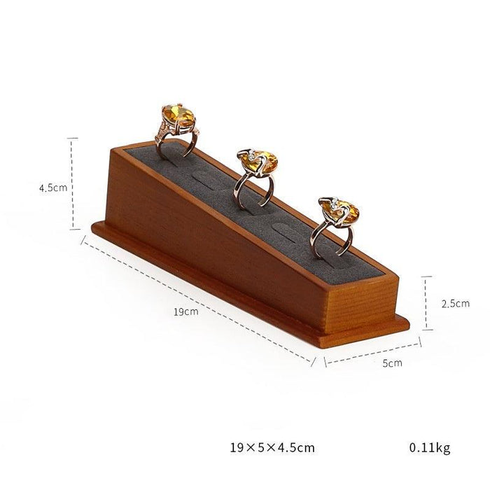 Contemporary Gray Wooden Display Collection - Jewelry Packaging Mall
