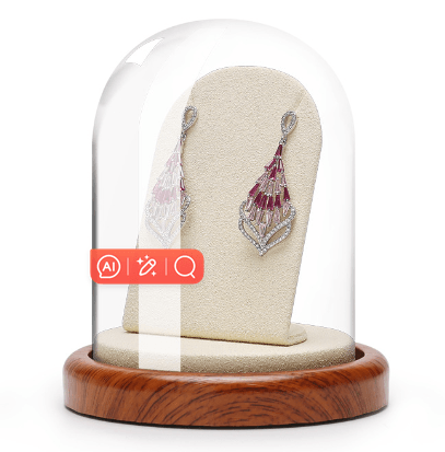 Dust Cover Glass Cover Ring and Earring Display - Jewelry Packaging Mall