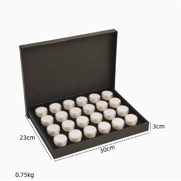 Clear Round Gemstone Showcase Tray-JPM0301