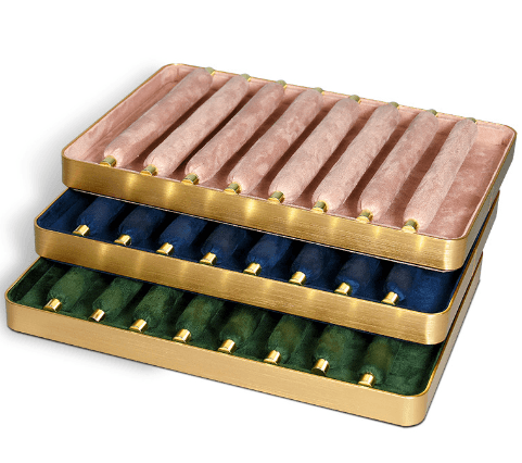 Multi-Compartment Velvet Ring Tray-JPM0114 - Jewelry Packaging Mall