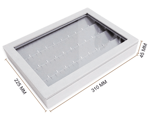 Showcase Tray W/ Transparent Lid-JPM0081 - Jewelry Packaging Mall