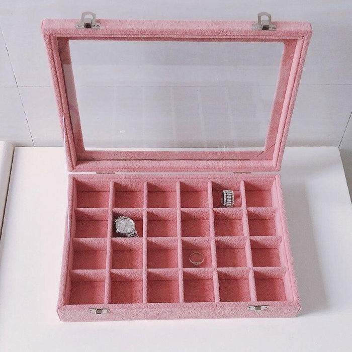 Pink Ice Flower Girly Jewelry Box-JPM0070 - Jewelry Packaging Mall