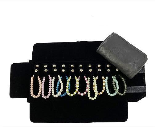 PU Leatherette Black Jewelry Roll - Jewelry Packaging Mall