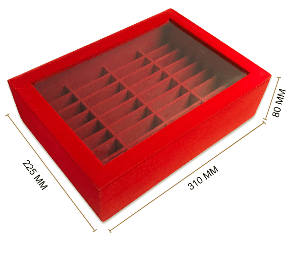 Showcase Tray W/ Transparent Lid-JPM0081 - Jewelry Packaging Mall