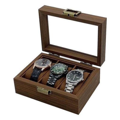 Three-Horologe Vault Watch Box-JPM0203 - Jewelry Packaging Mall