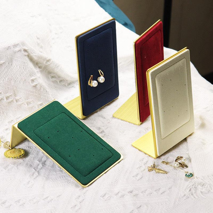 Microfiber Earrings Metal Stand (For 4 pairs dangle earrings) - Jewelry Packaging Mall